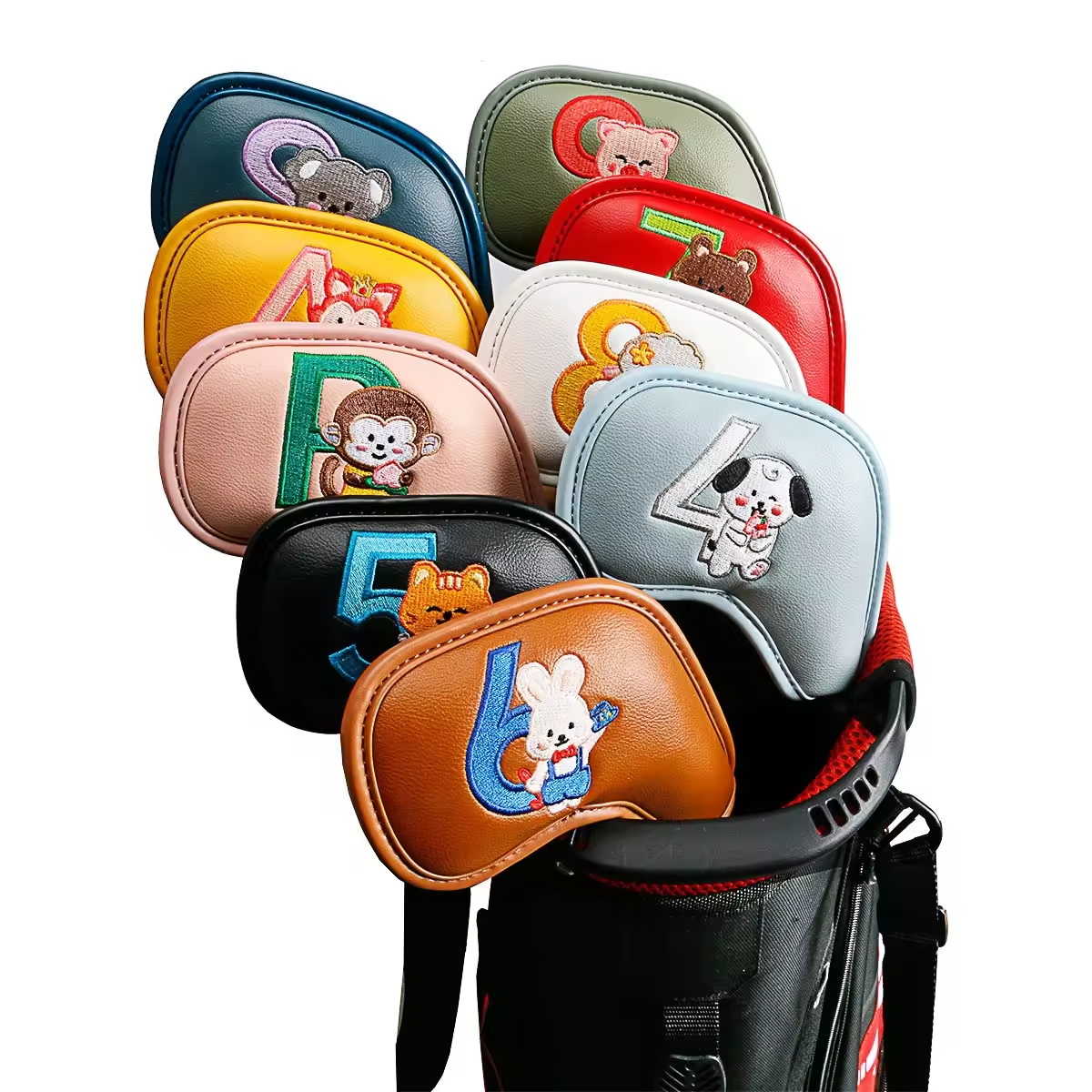 Headcover Driver - 9 szt. Urocze pokrowce na główki